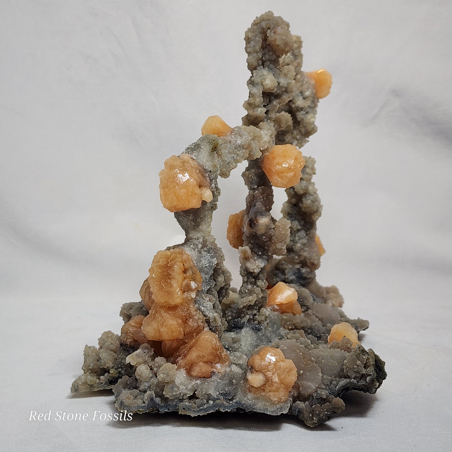 Towers of Chalcedony with Stilbite