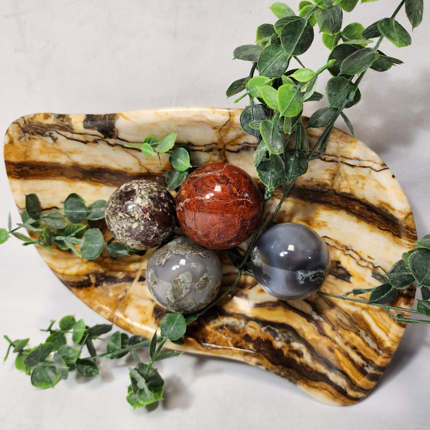 Beautiful Banded Aragonite Bowl