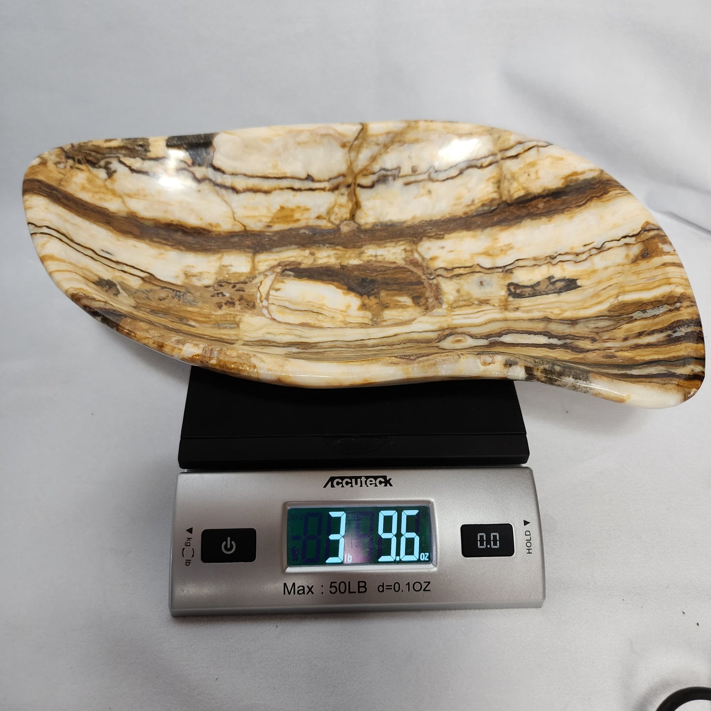 Beautiful Banded Aragonite Bowl