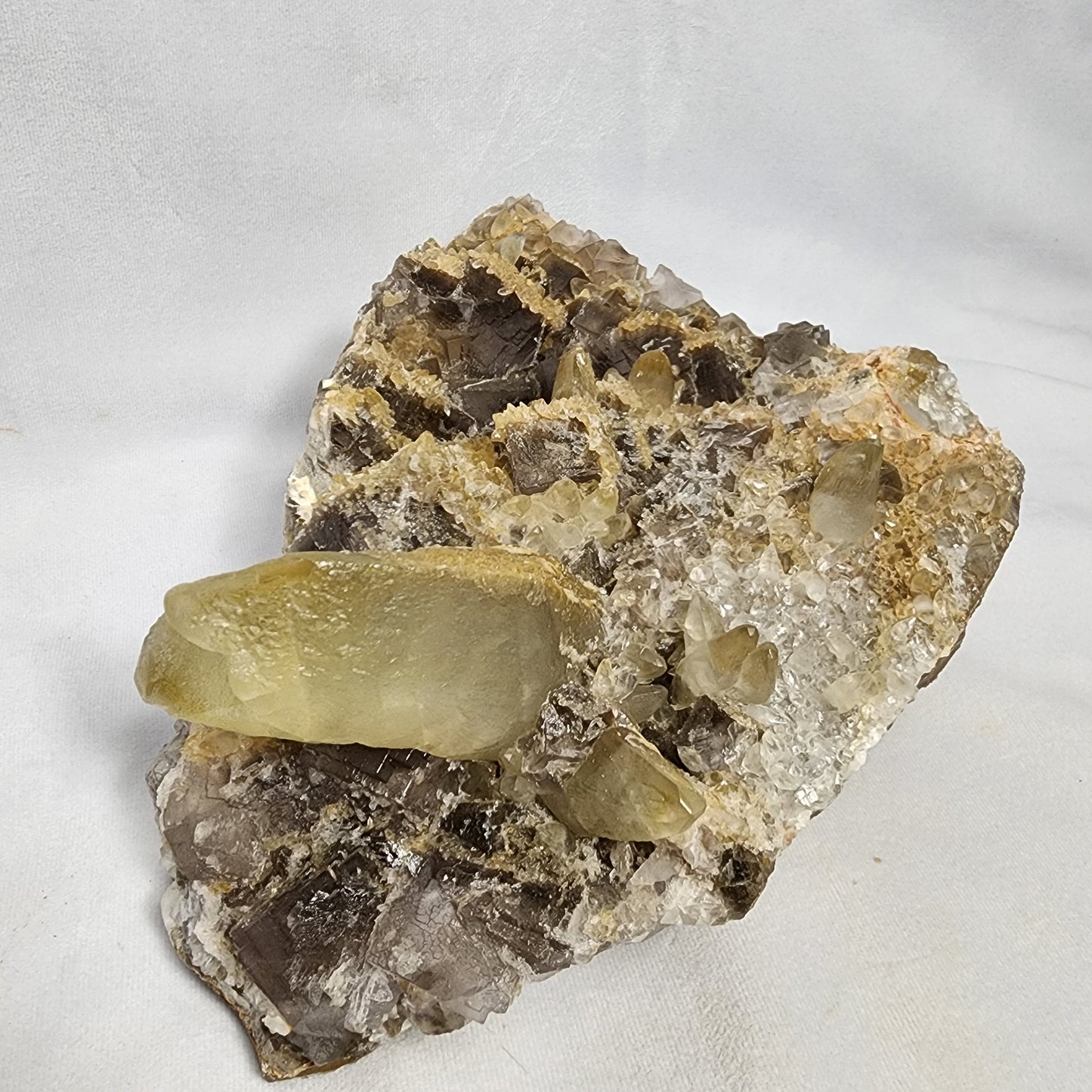 Calcite Covered Fluorite