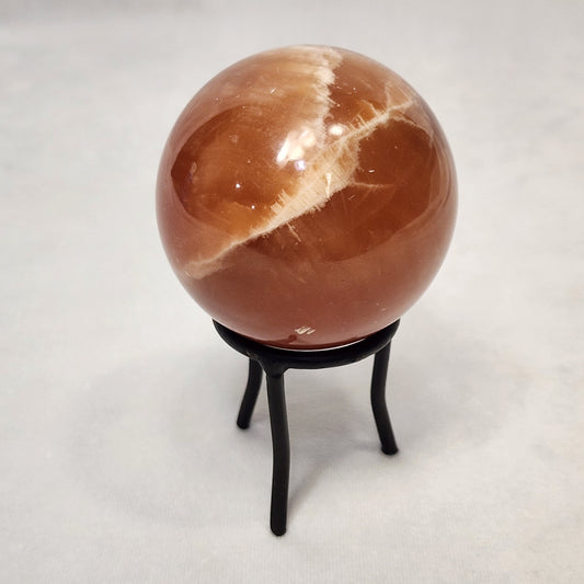 Gorgeous Orange Calcite Sphere