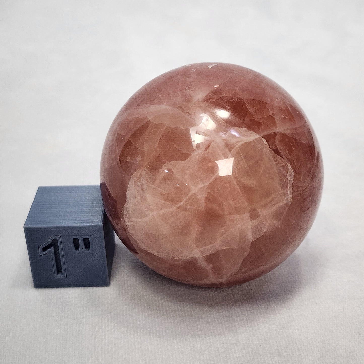 Blush Pink Calcite Sphere