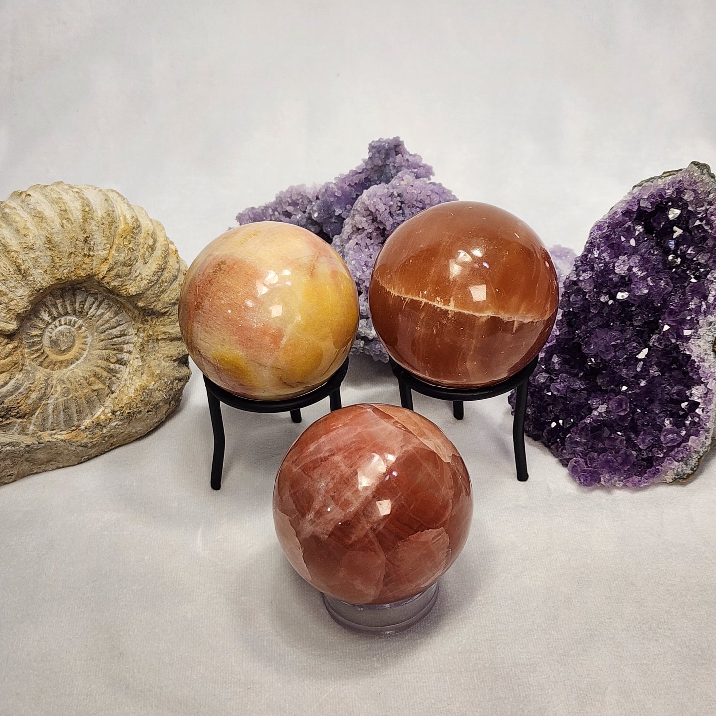 Gorgeous Orange Calcite Sphere