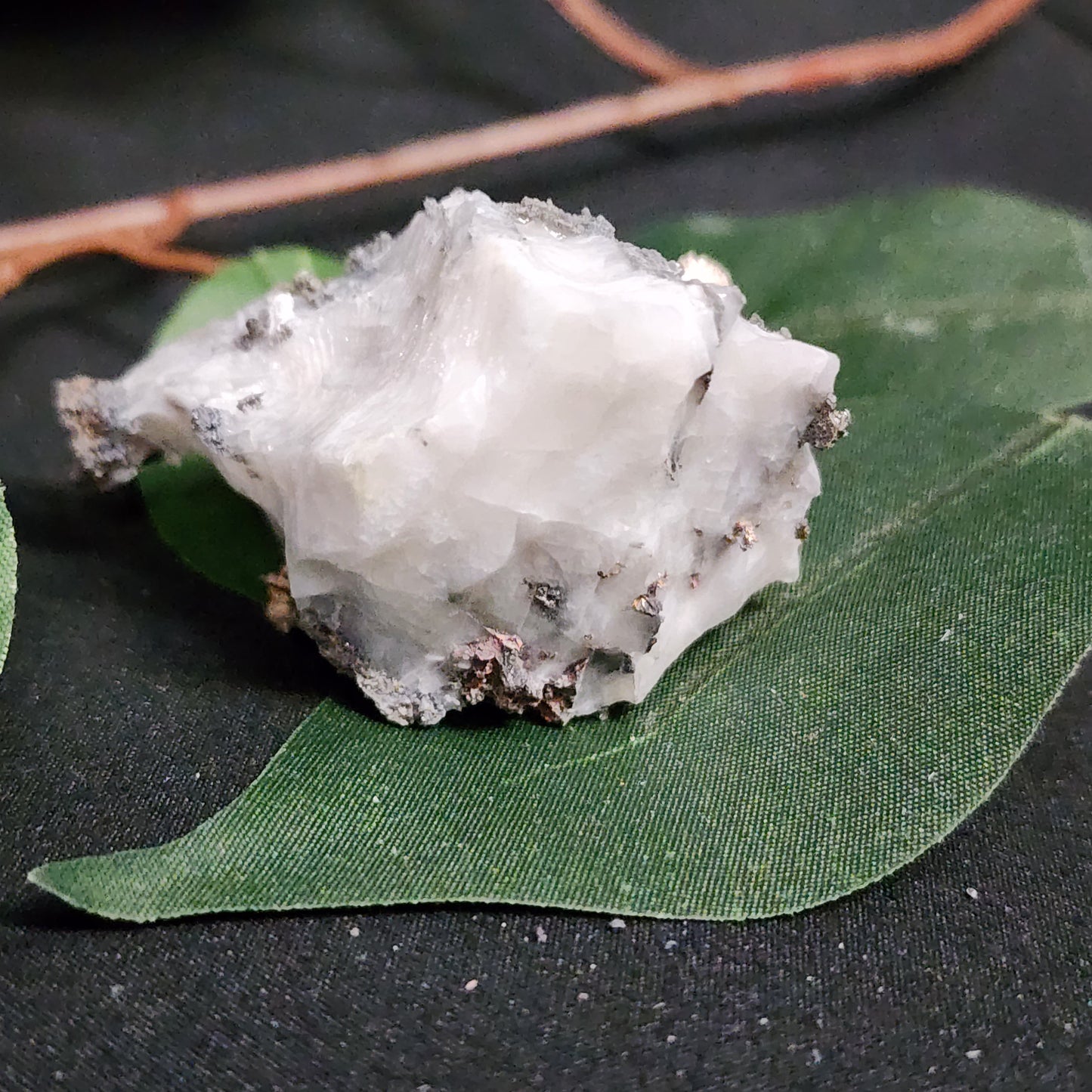 Sparkling Silver in Calcite