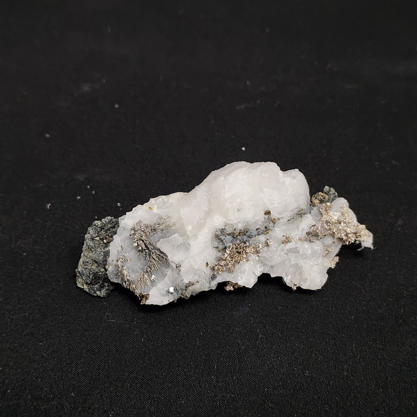 Impeccably Formed Raw Silver in Calcite