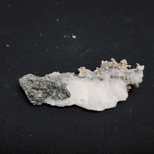 Impeccably Formed Raw Silver in Calcite