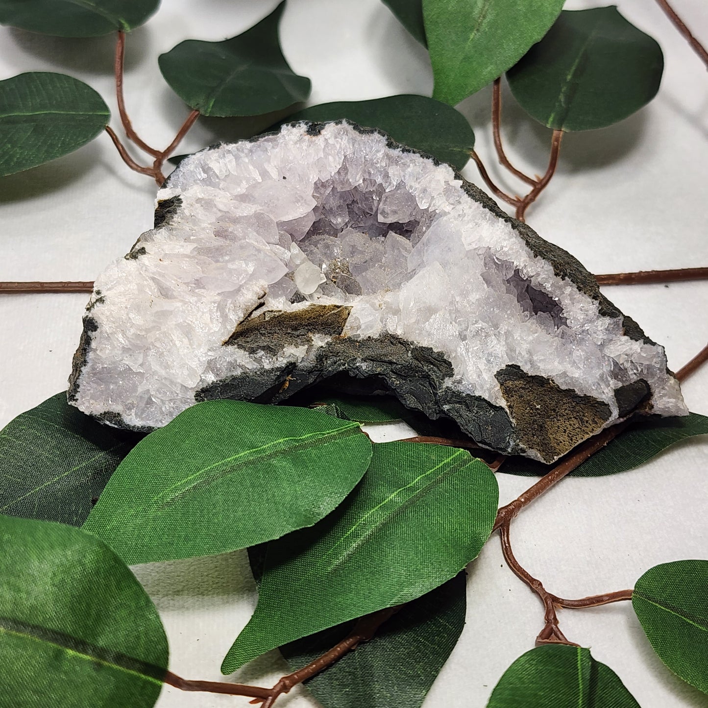 White Crystal Geode