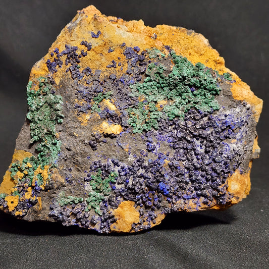 Druzy Azurite and Malachite