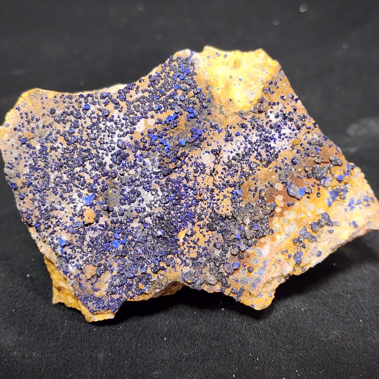 Sparkling Azurite on Matrix