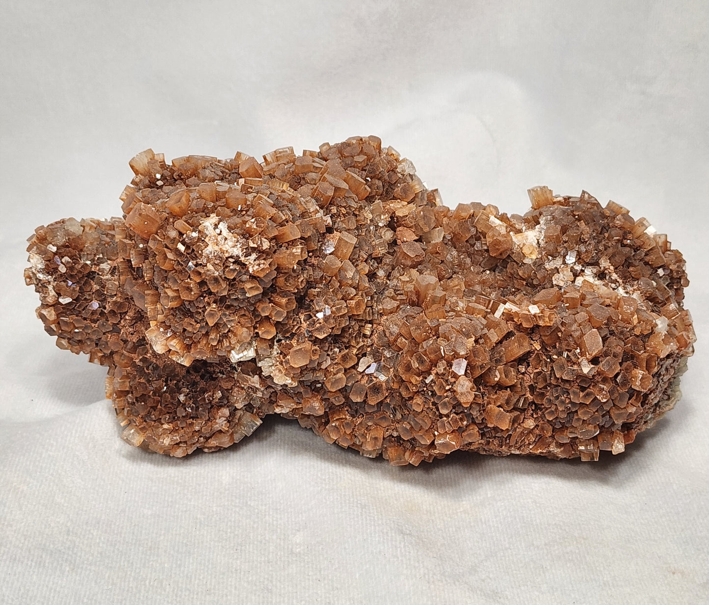 Red Hexagon Aragonite Cluster