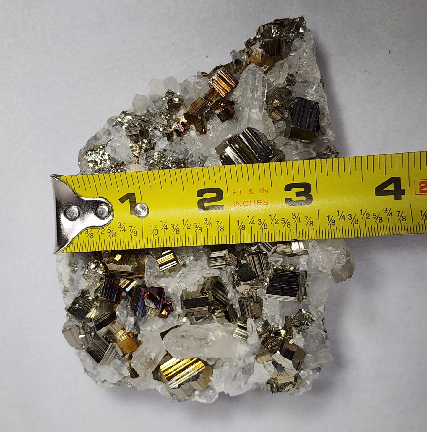 Captivating Cubed Pyrite on Quartz