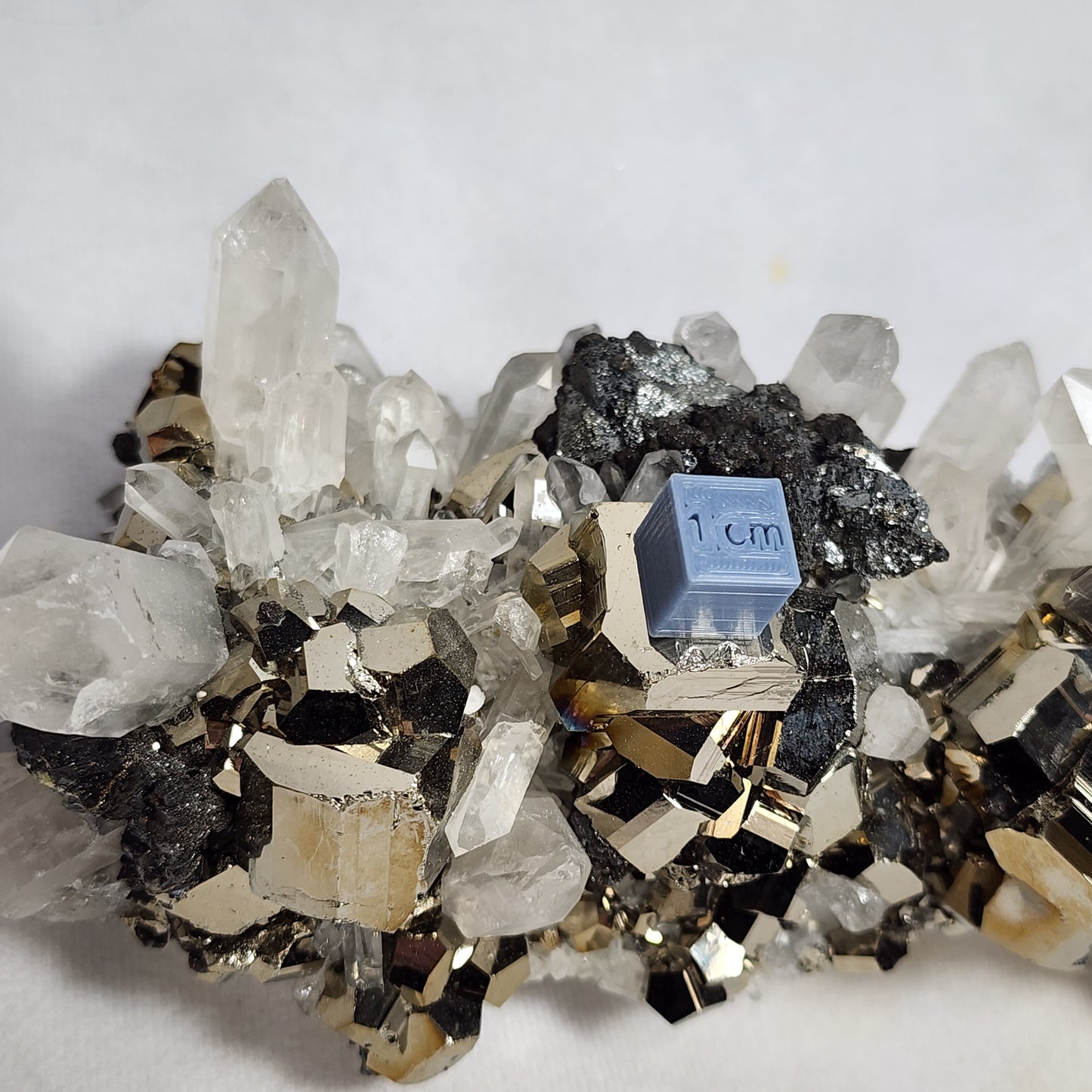 Glistening Pyrite Cubes and Captivating Quartz Points