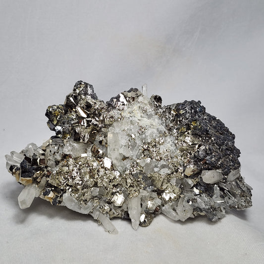 Fantastic "Fools Gold", Pyrite on Quartz