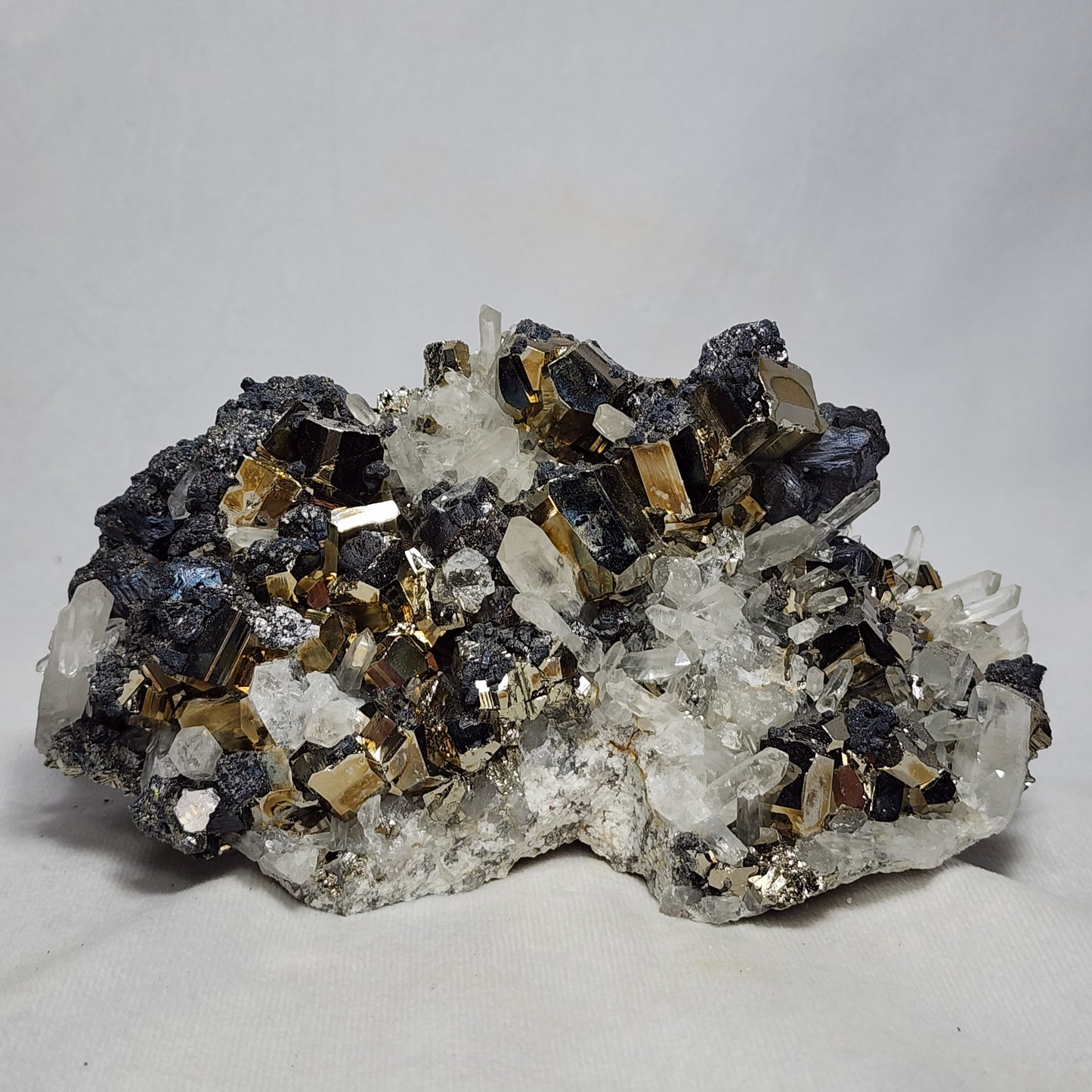 Fantastic "Fools Gold", Pyrite on Quartz