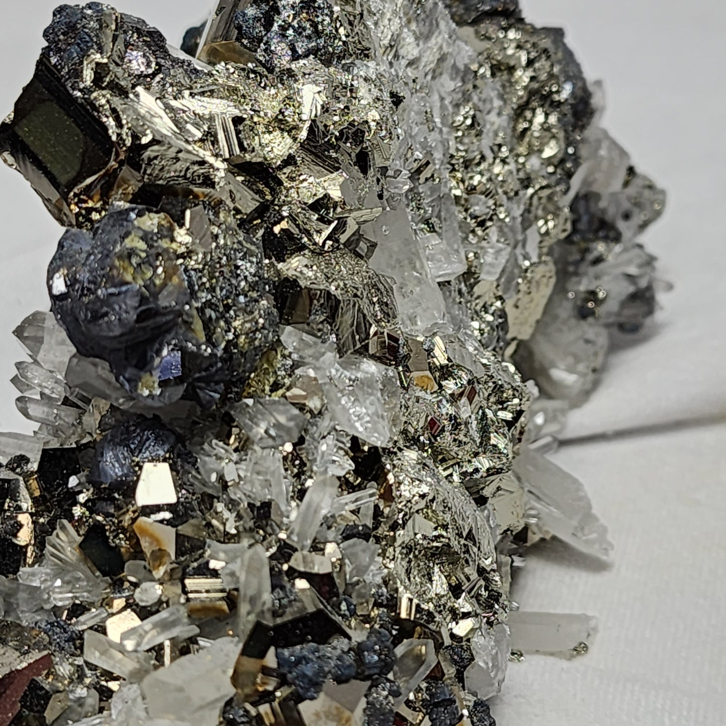 Fantastic "Fools Gold", Pyrite on Quartz