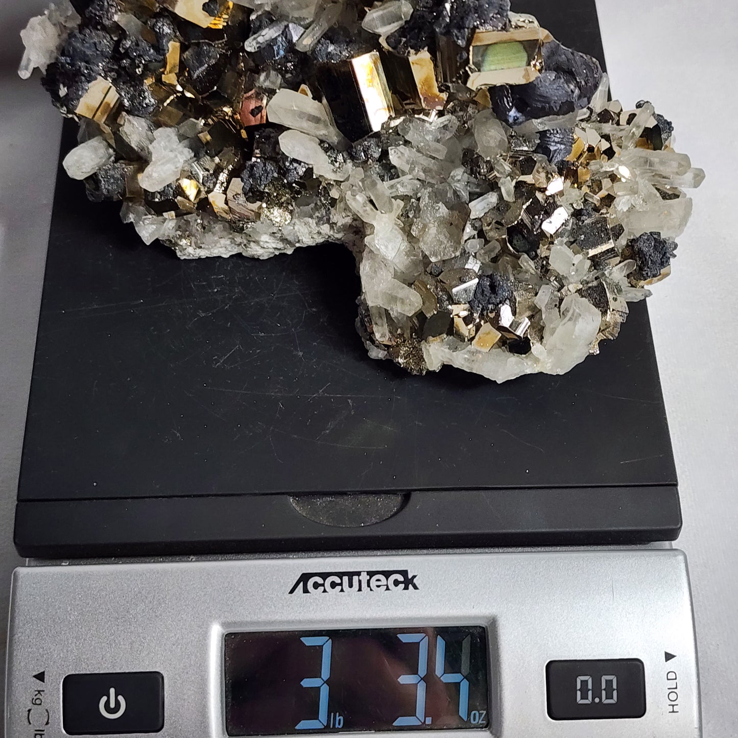 Fantastic "Fools Gold", Pyrite on Quartz