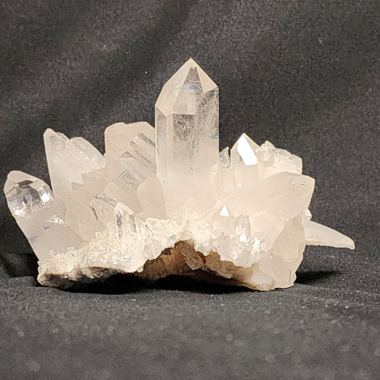 Captivating Crystal Clear Quartz Cluster