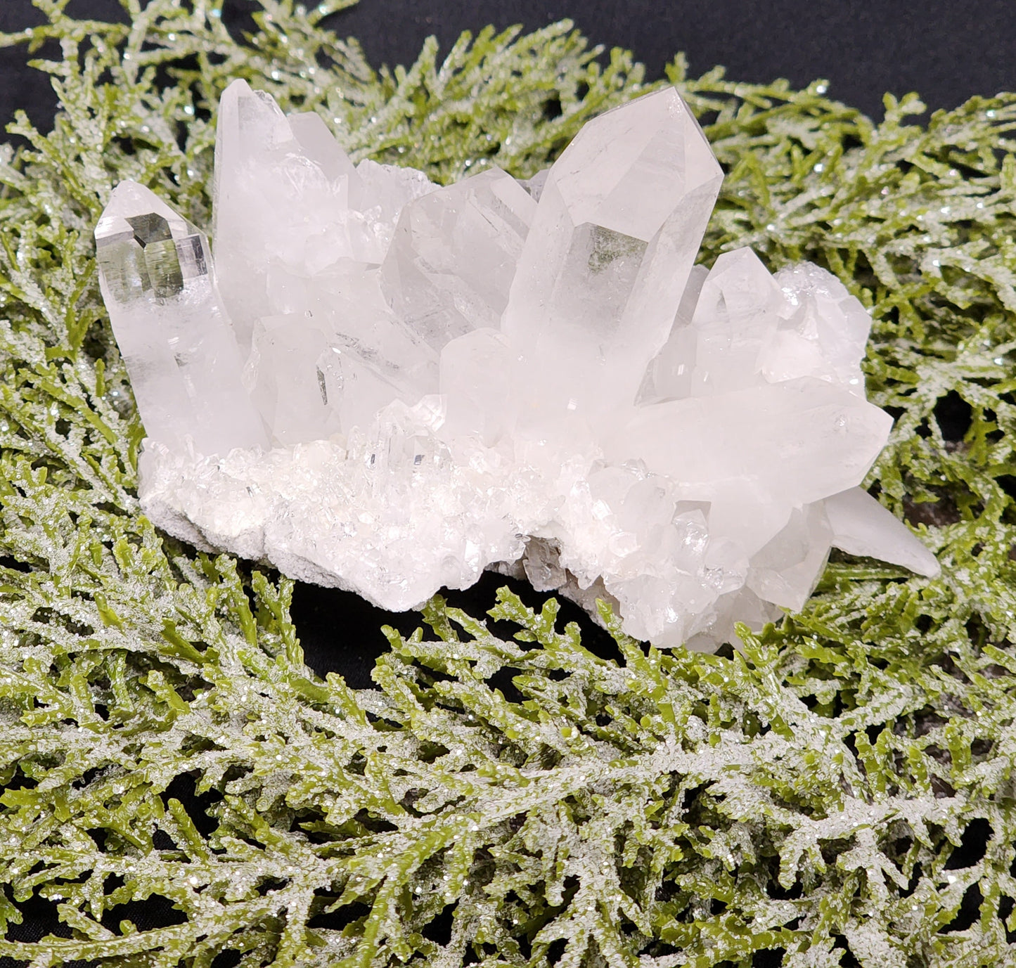 Captivating Crystal Clear Quartz Cluster