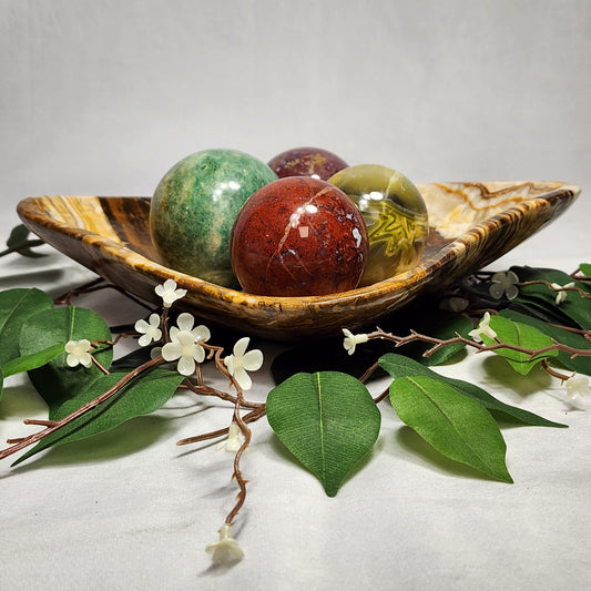 Polished Aragonite Bowl