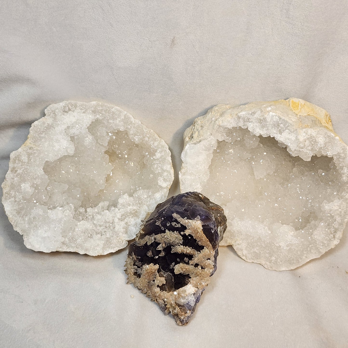 Sparkling Beauty Moroccan Geode Pair