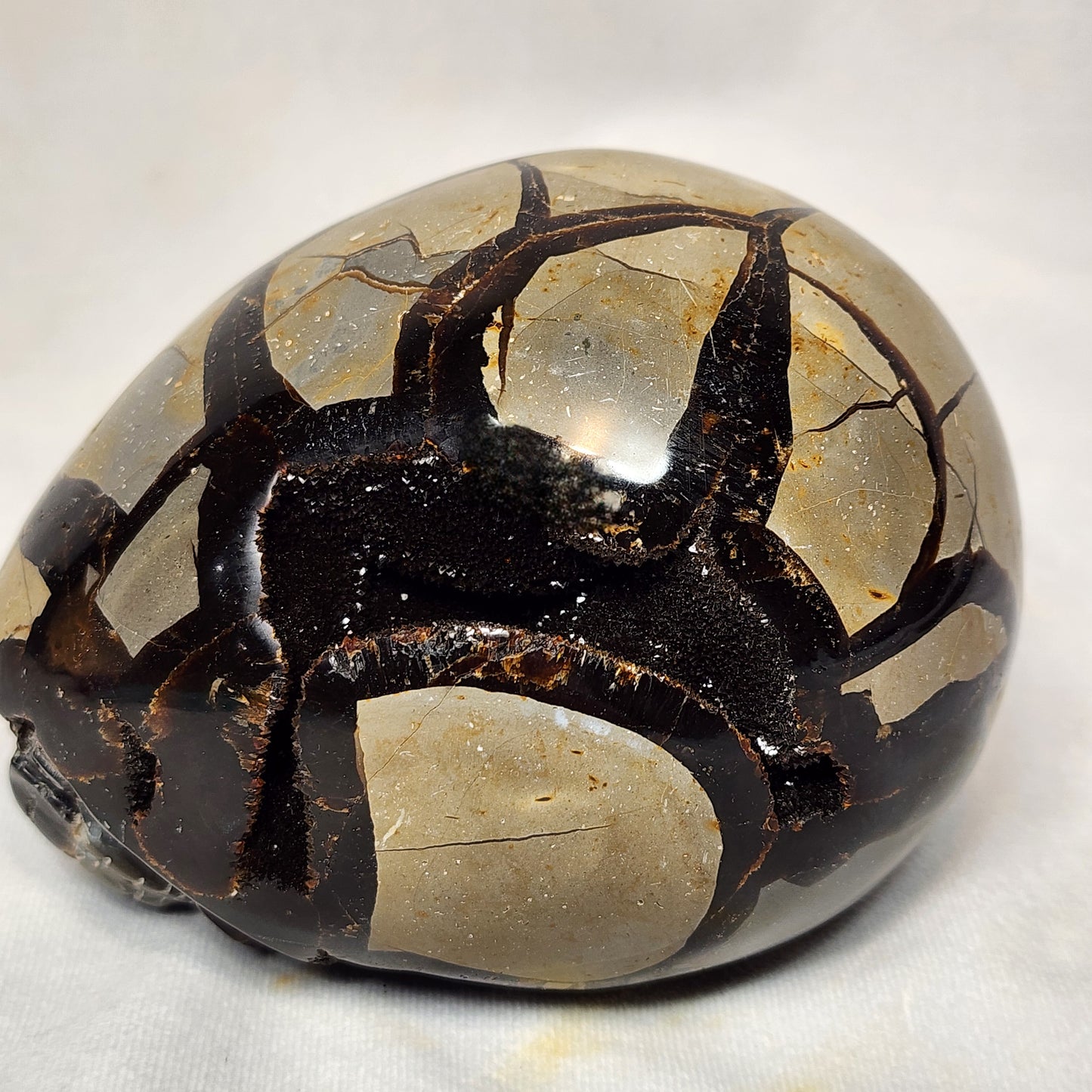 Hand-Carved Septarian Egg