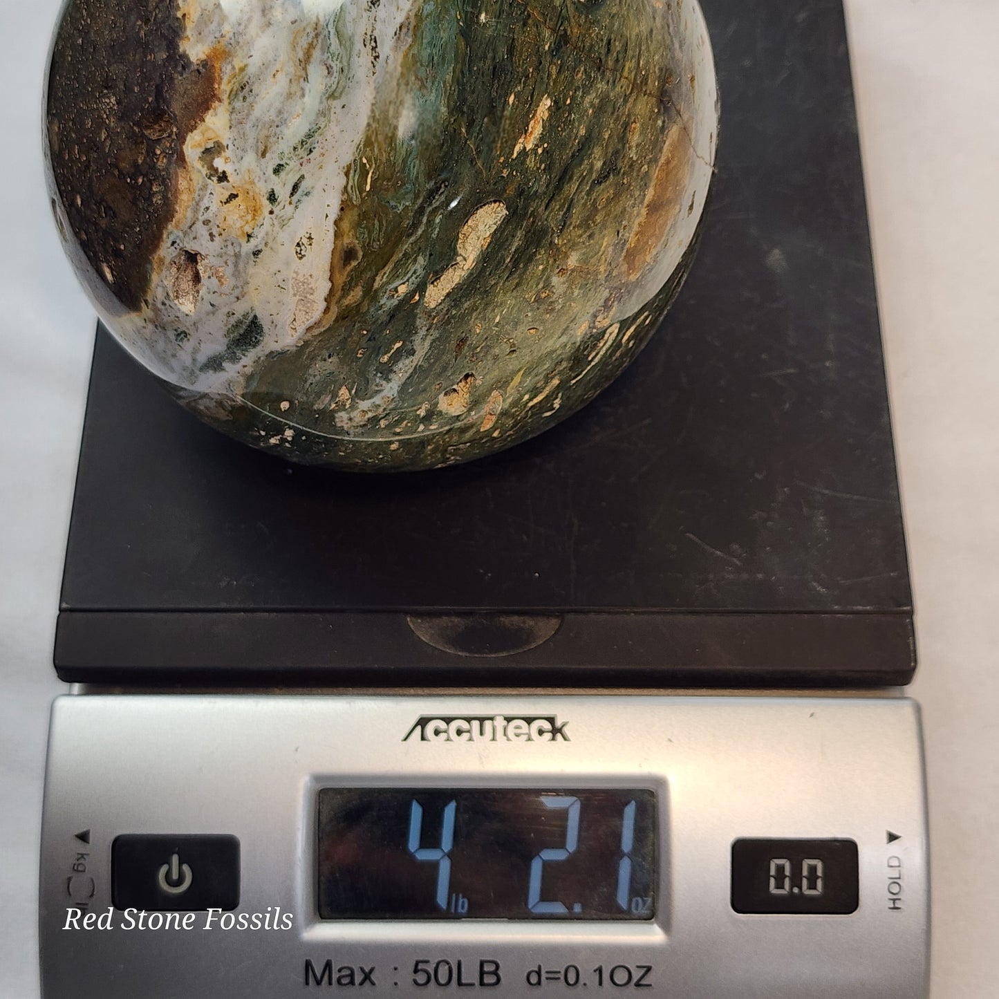 Spectacular Swirled Ocean Jasper Sphere