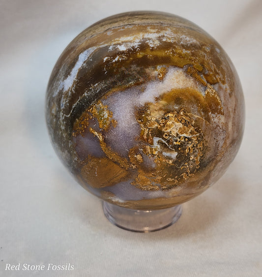 Attractive Ocean Jasper Sphere