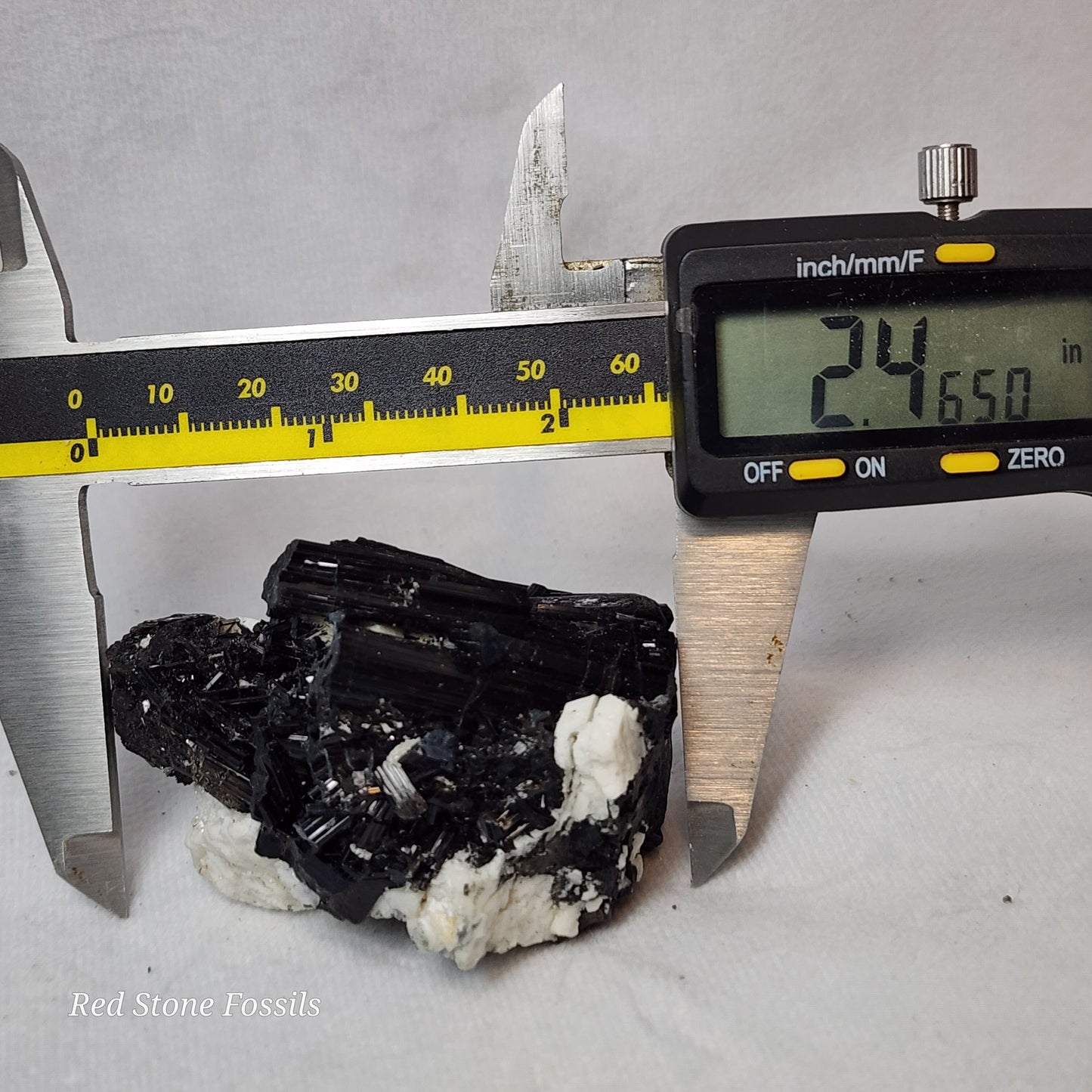 Raw Black Tourmaline with White Albite