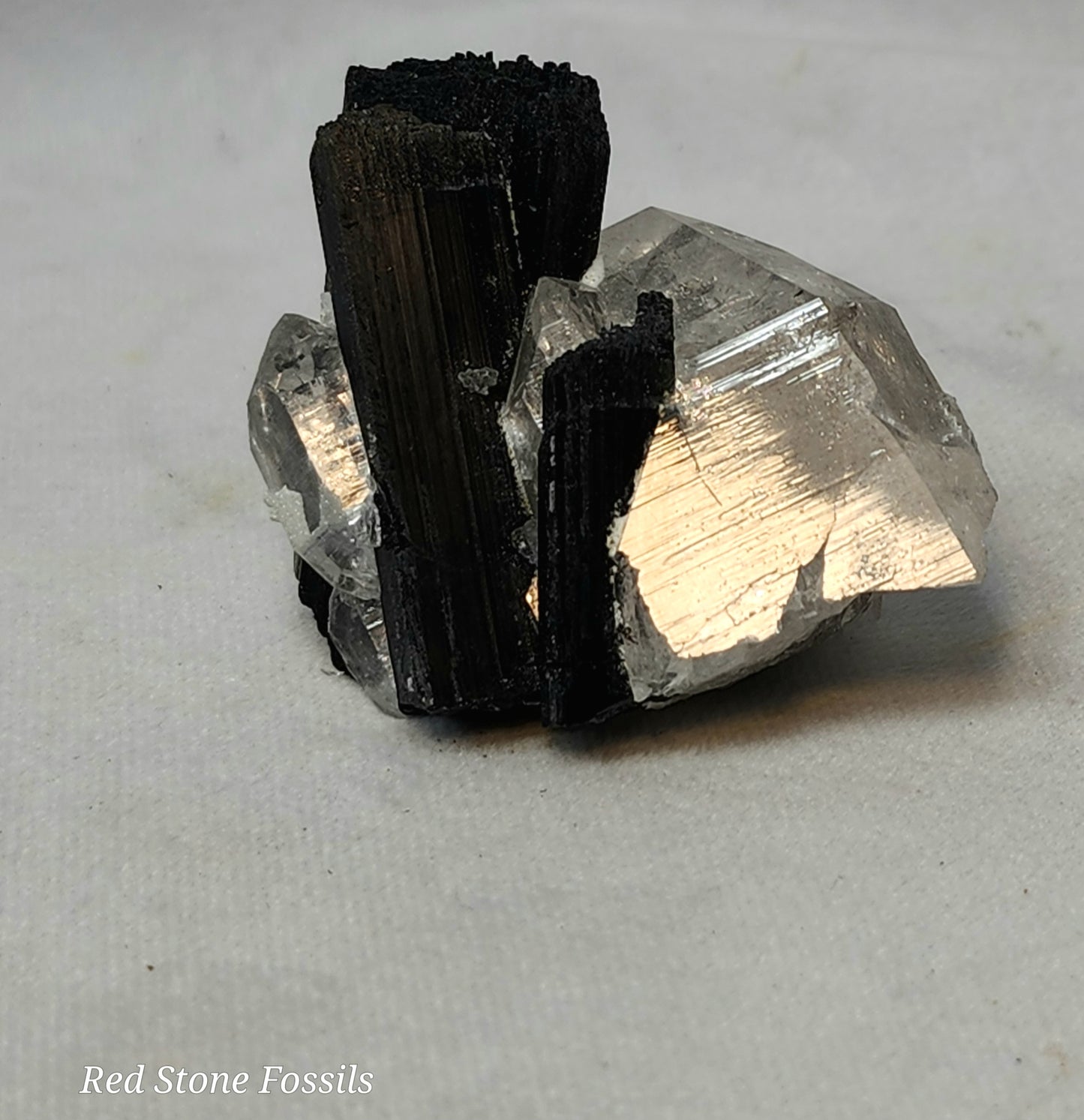 Reflective Quartz and Black Tourmaline