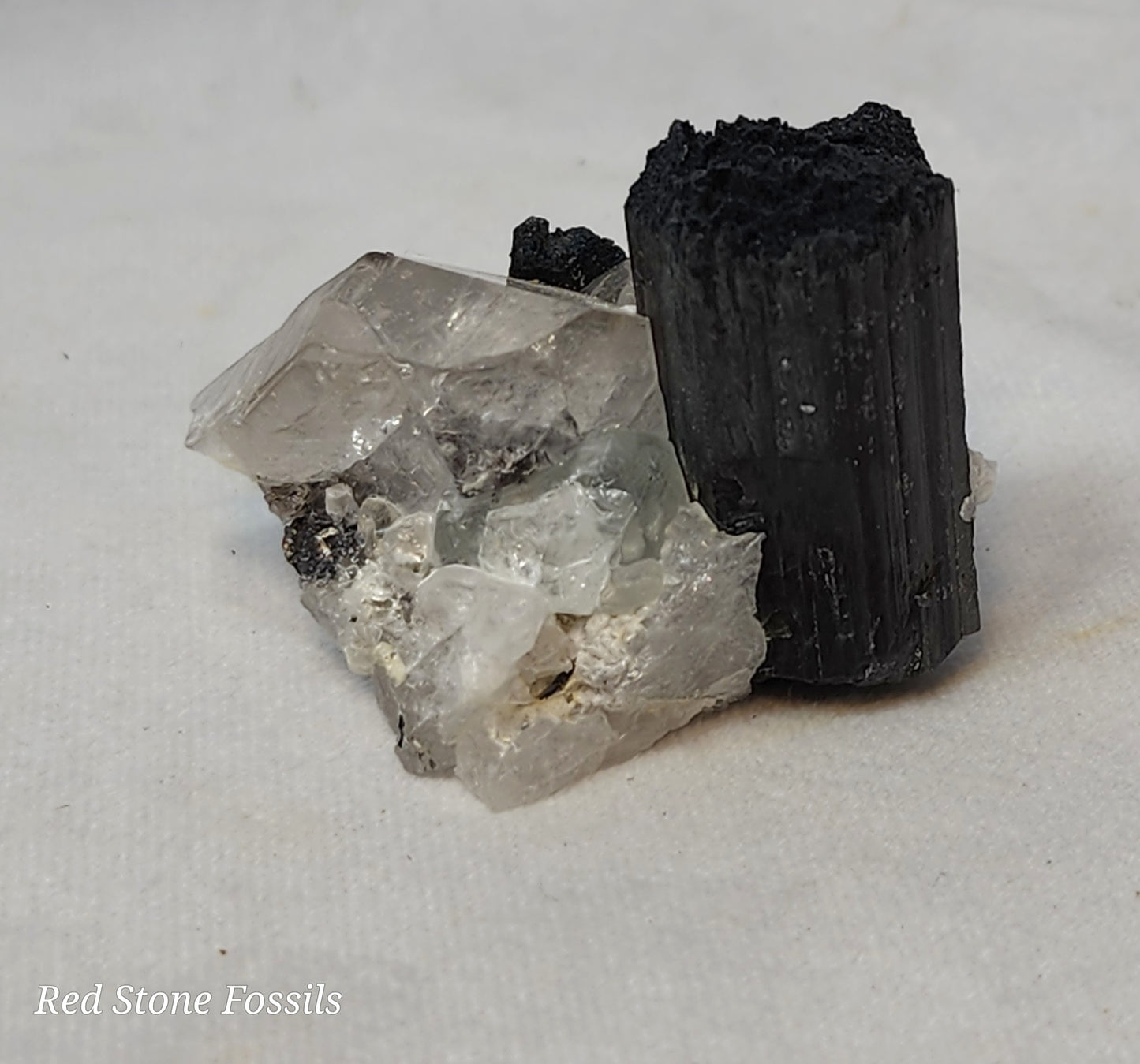 Reflective Quartz and Black Tourmaline