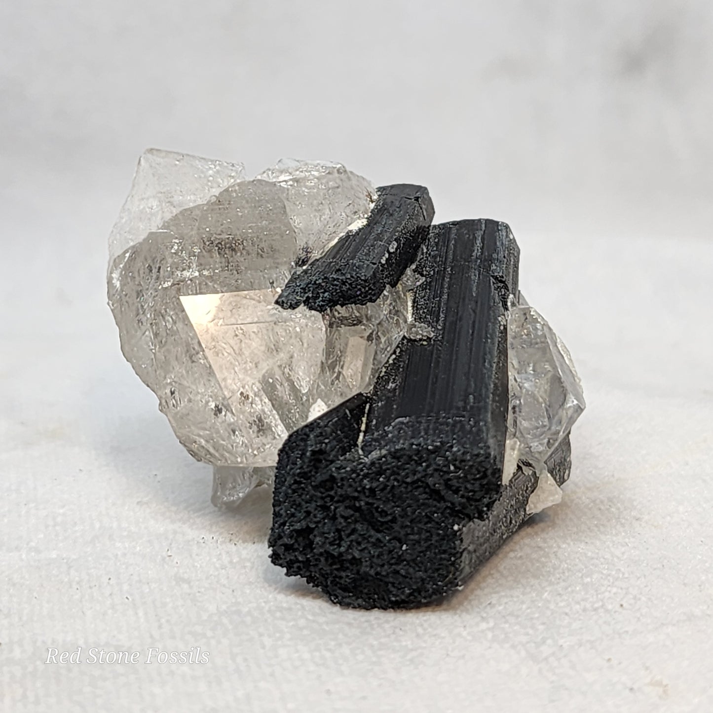 Reflective Quartz and Black Tourmaline