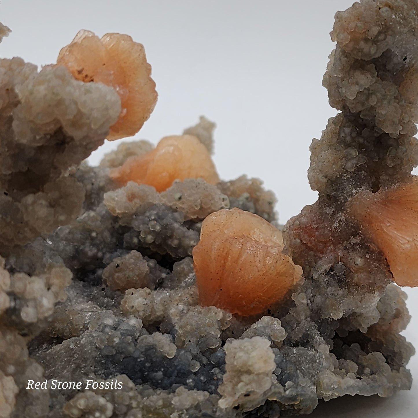 Superb Stilbite on Towers of Chalcedony