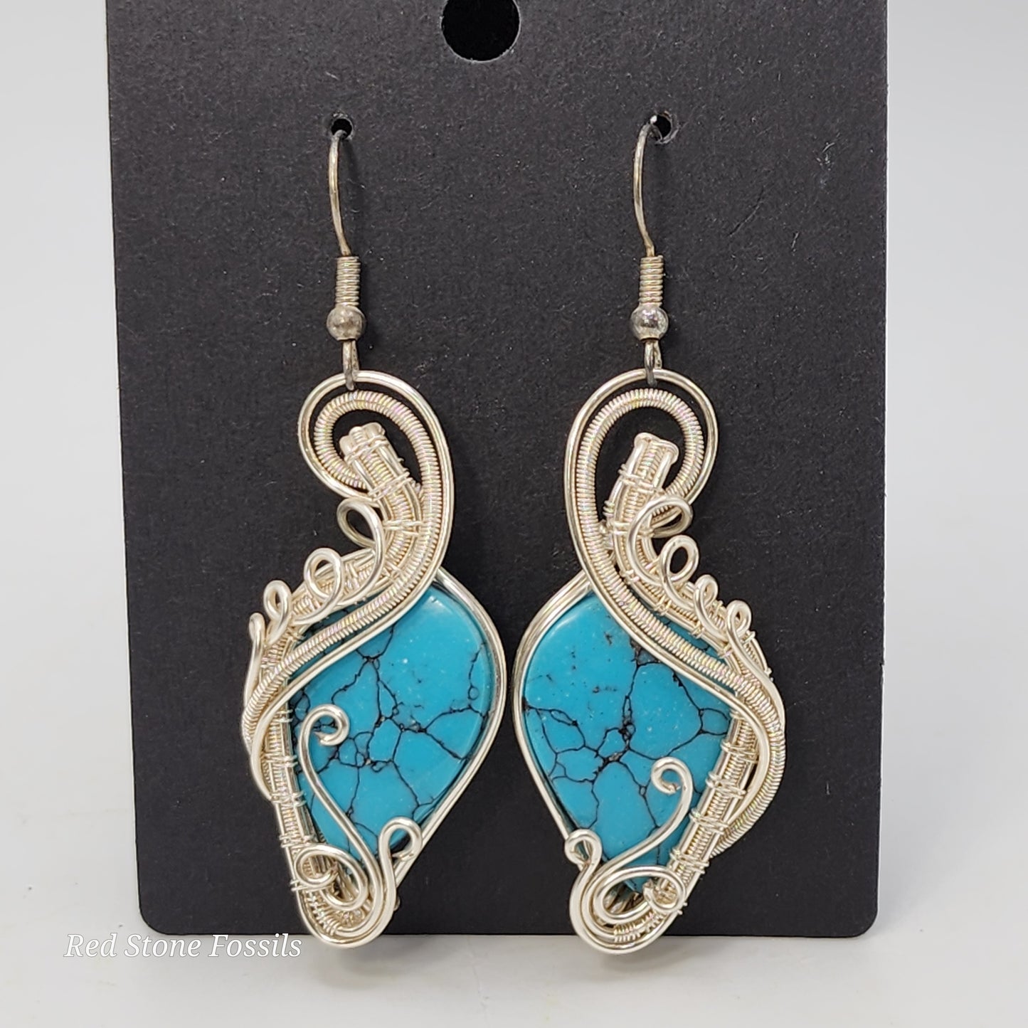 Three styles of Turquoise Earrings