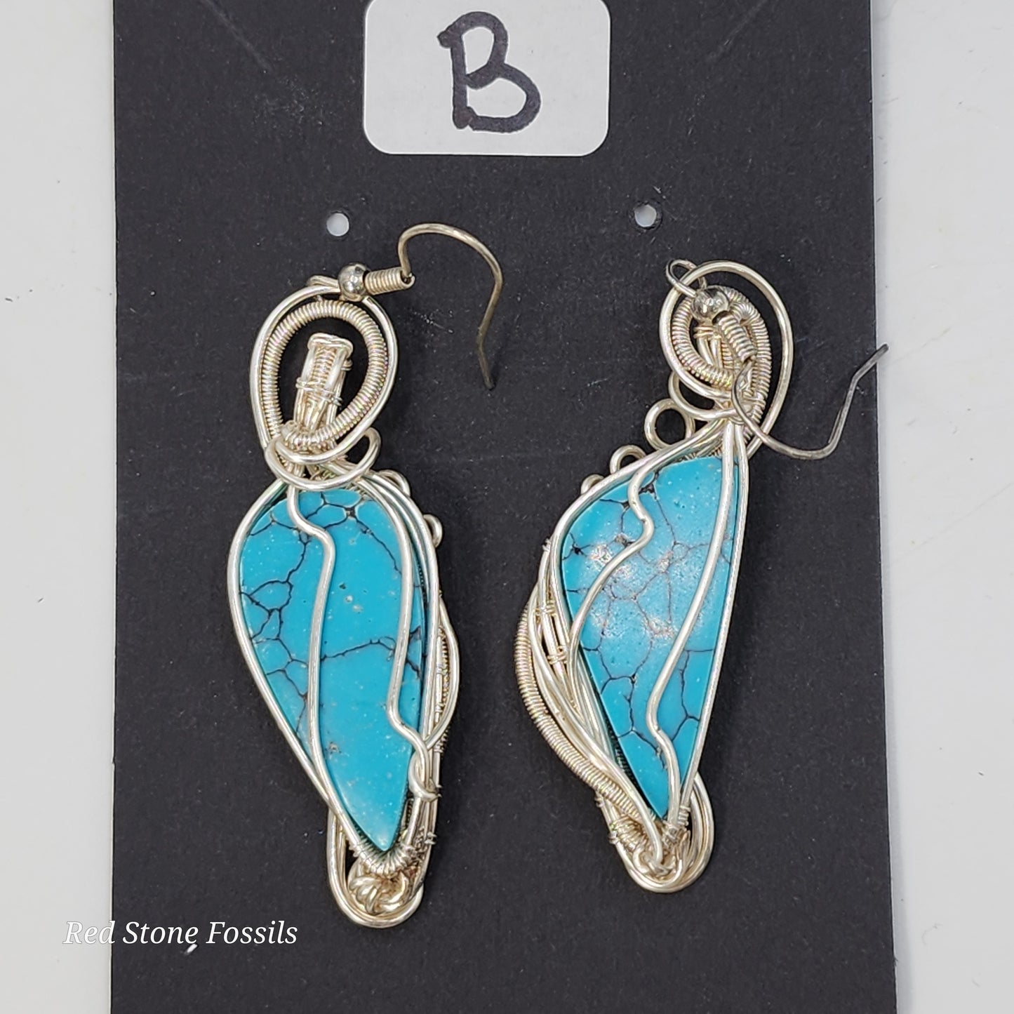 Three styles of Turquoise Earrings