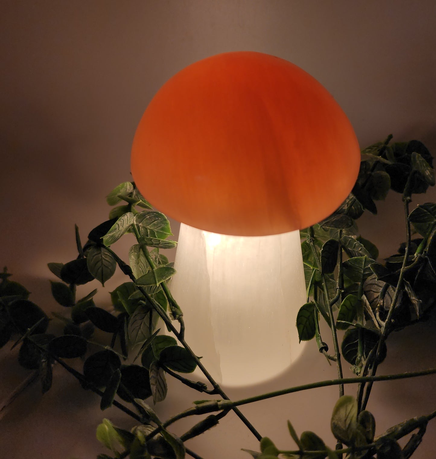 Selenite Mushroom Lamp