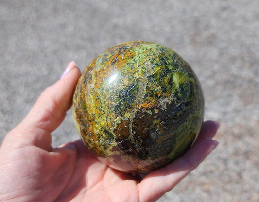 Glamorous Green Opal Sphere