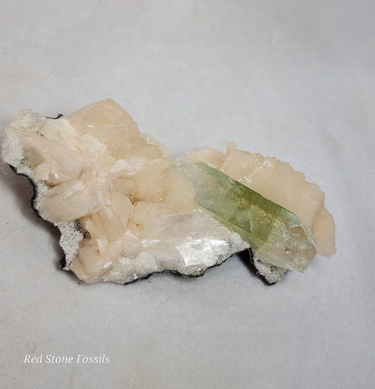 Green Apophyllite and Stilbite