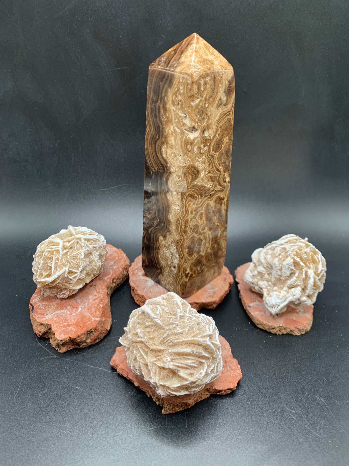 Chocolate Brown Calcite Tower