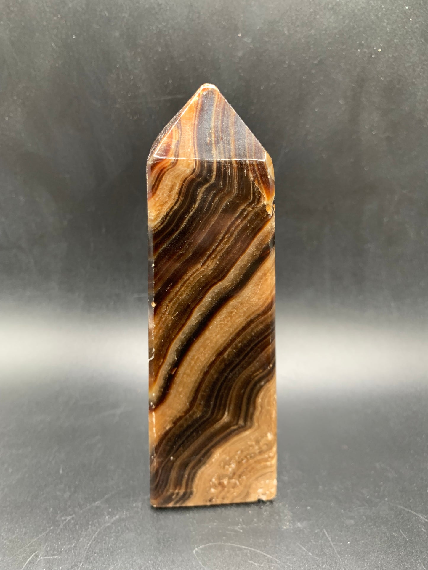 Deep Brown Calcite Tower