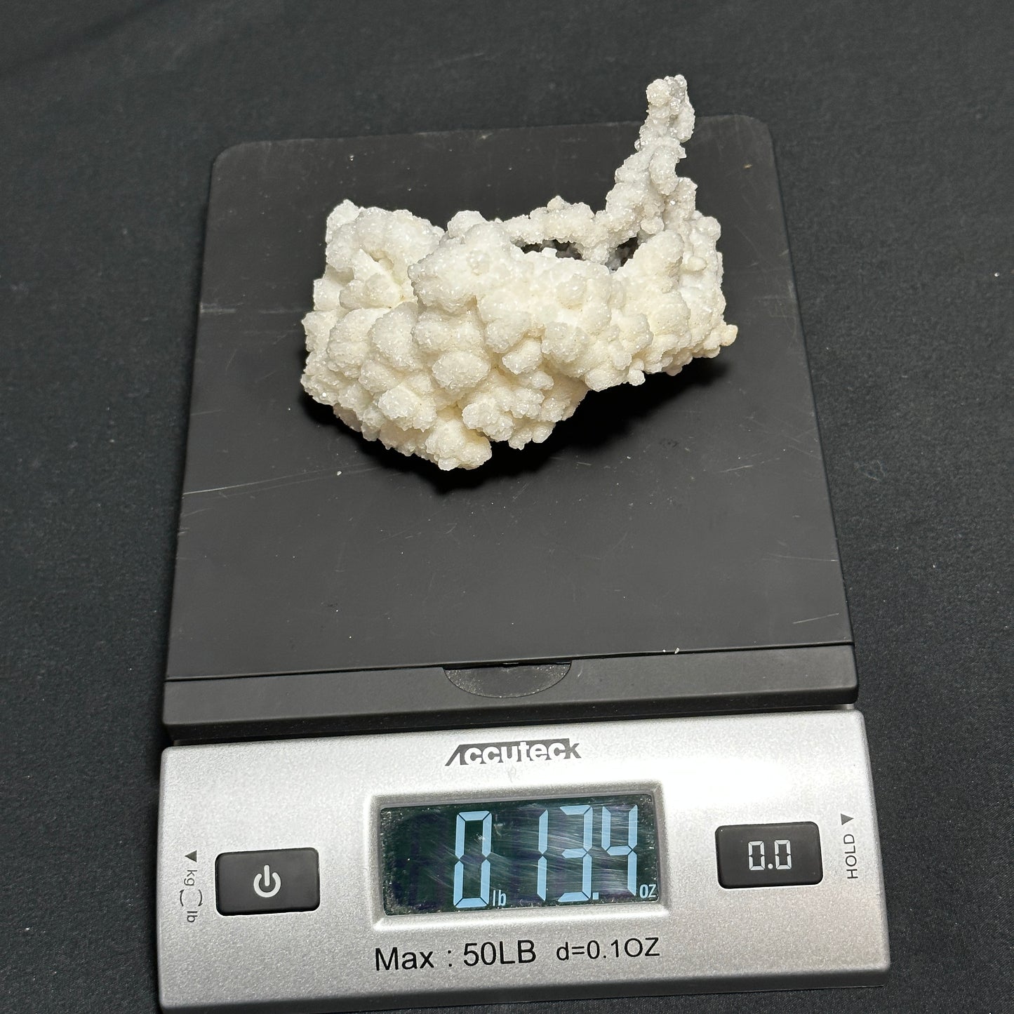 Unique White Calcite Cluster