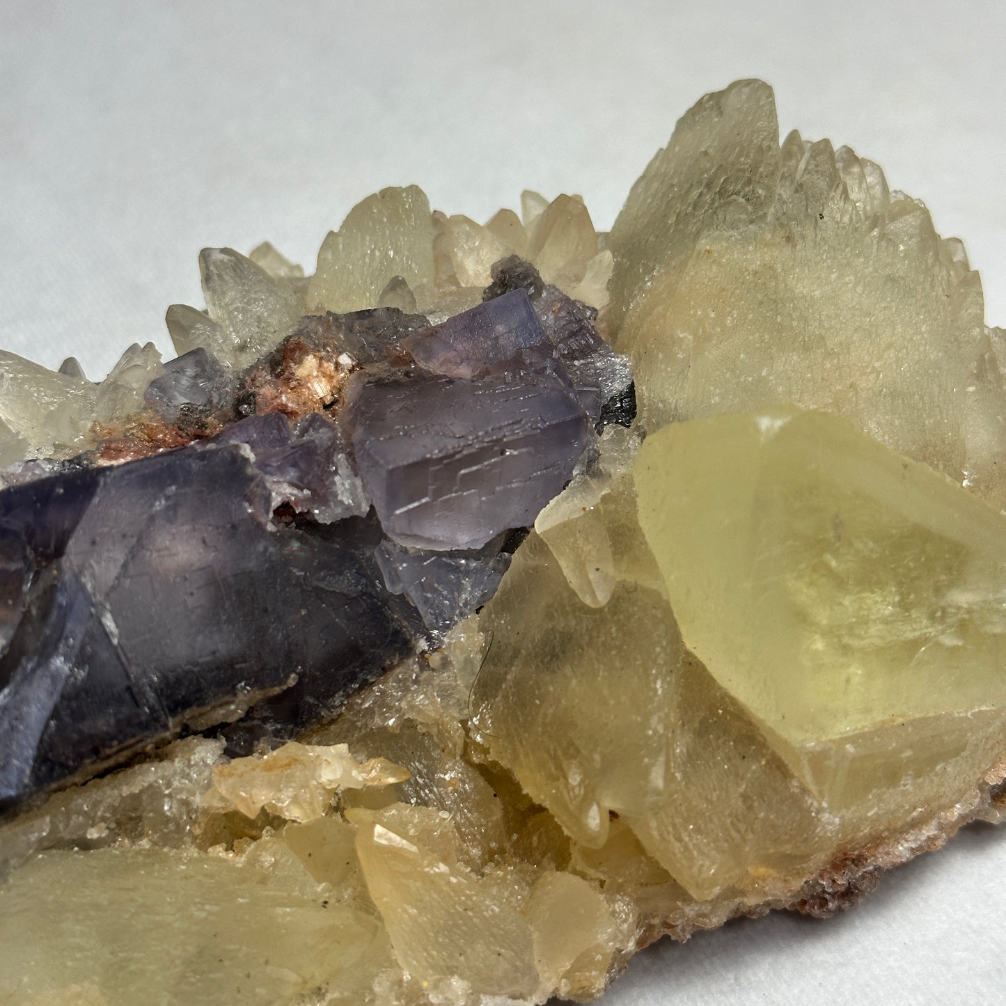 Stunning Dogtooth Calcite and Fluorite