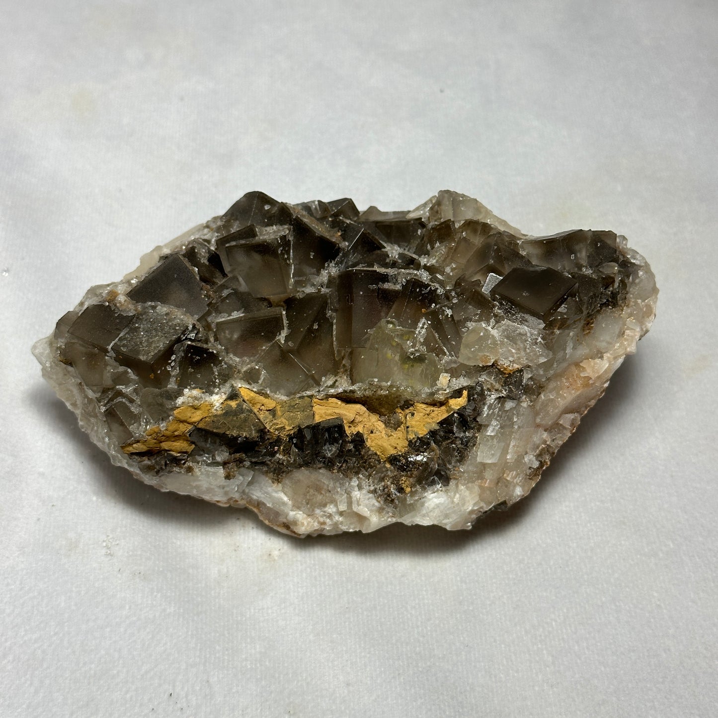 Excellent Dogtooth Calcite and Fluorite Cluster