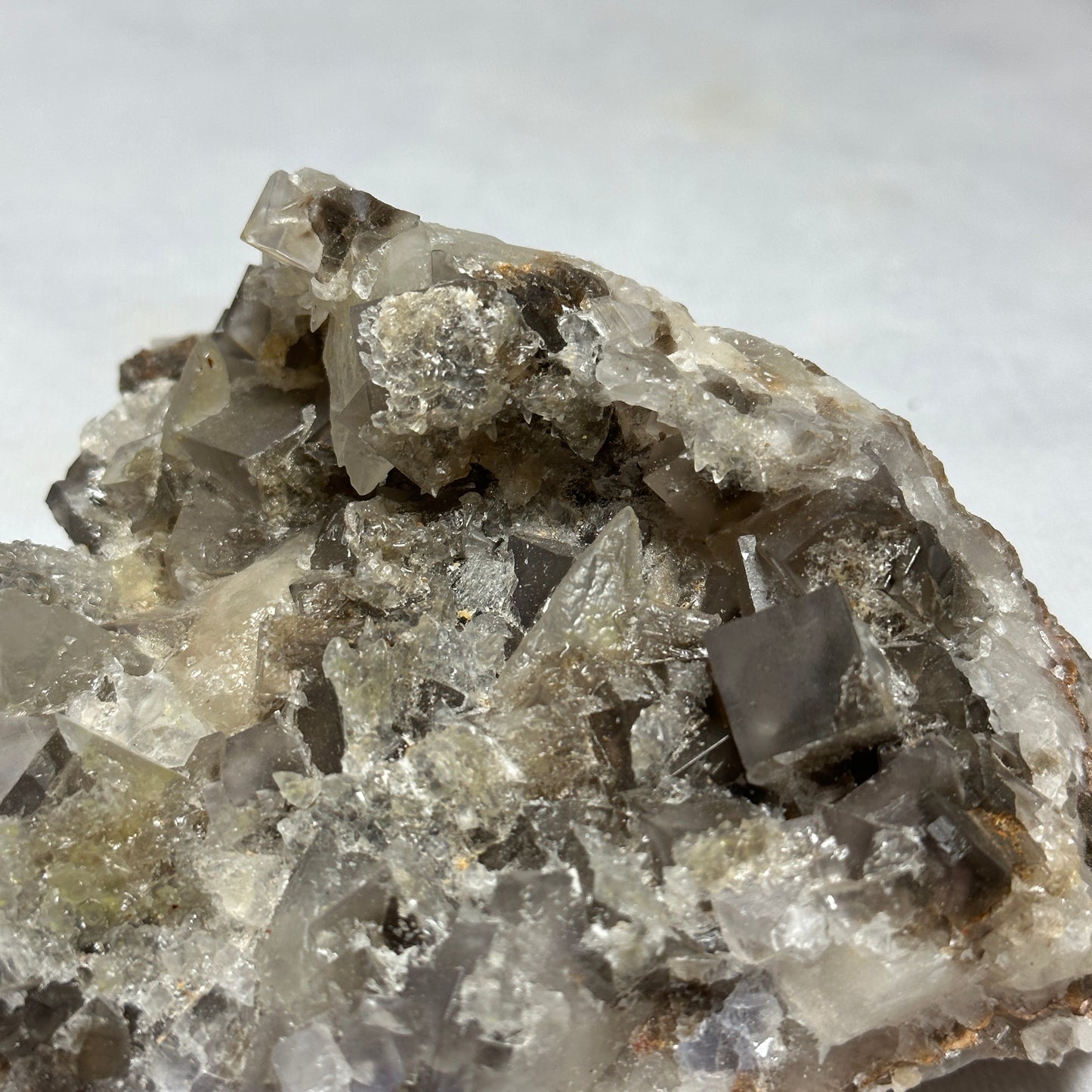 Beautiful Fluorite and Dogtooth Calcite Specimen
