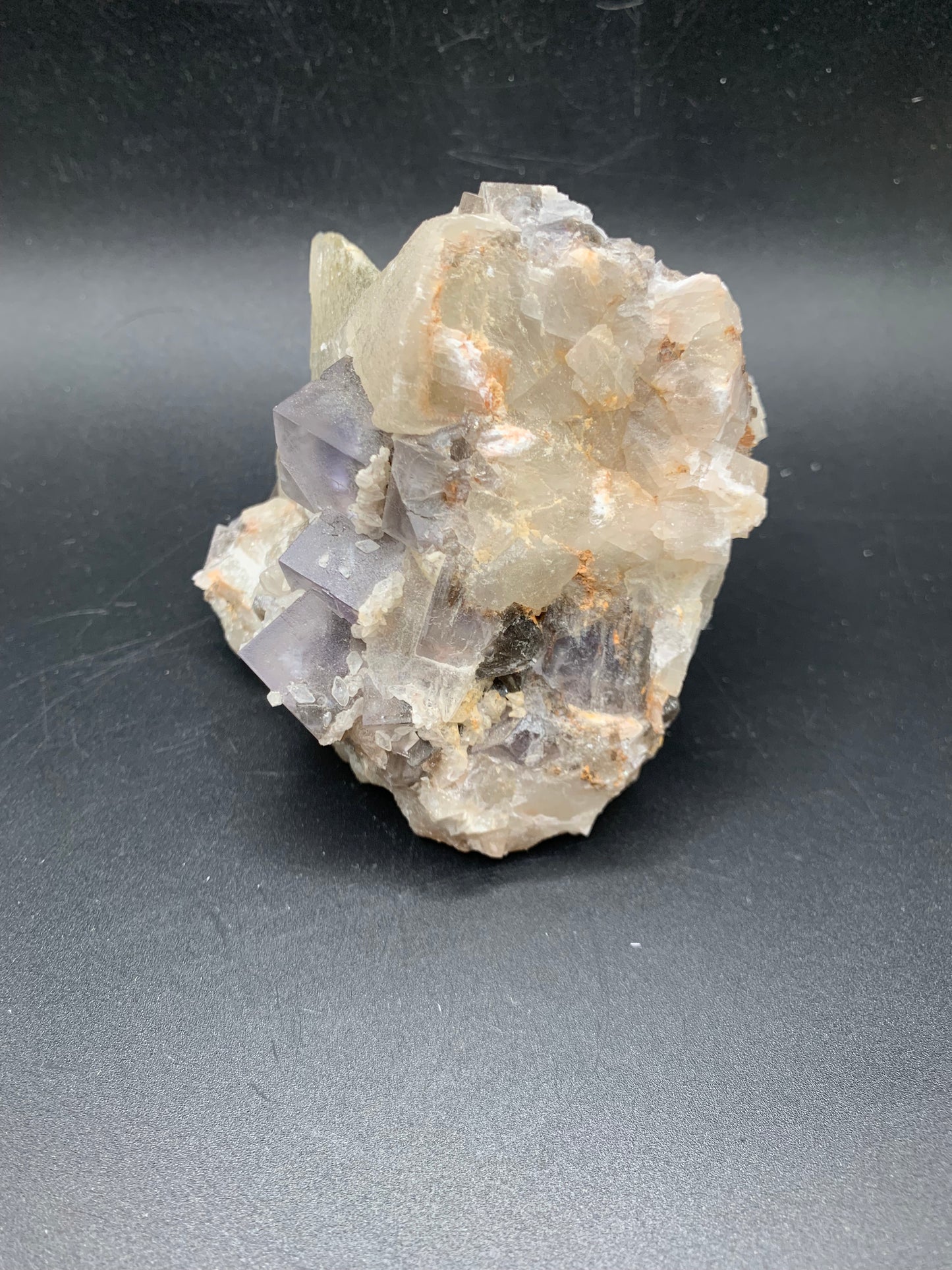 Dreamy Dogtooth Calcite and Fluorite