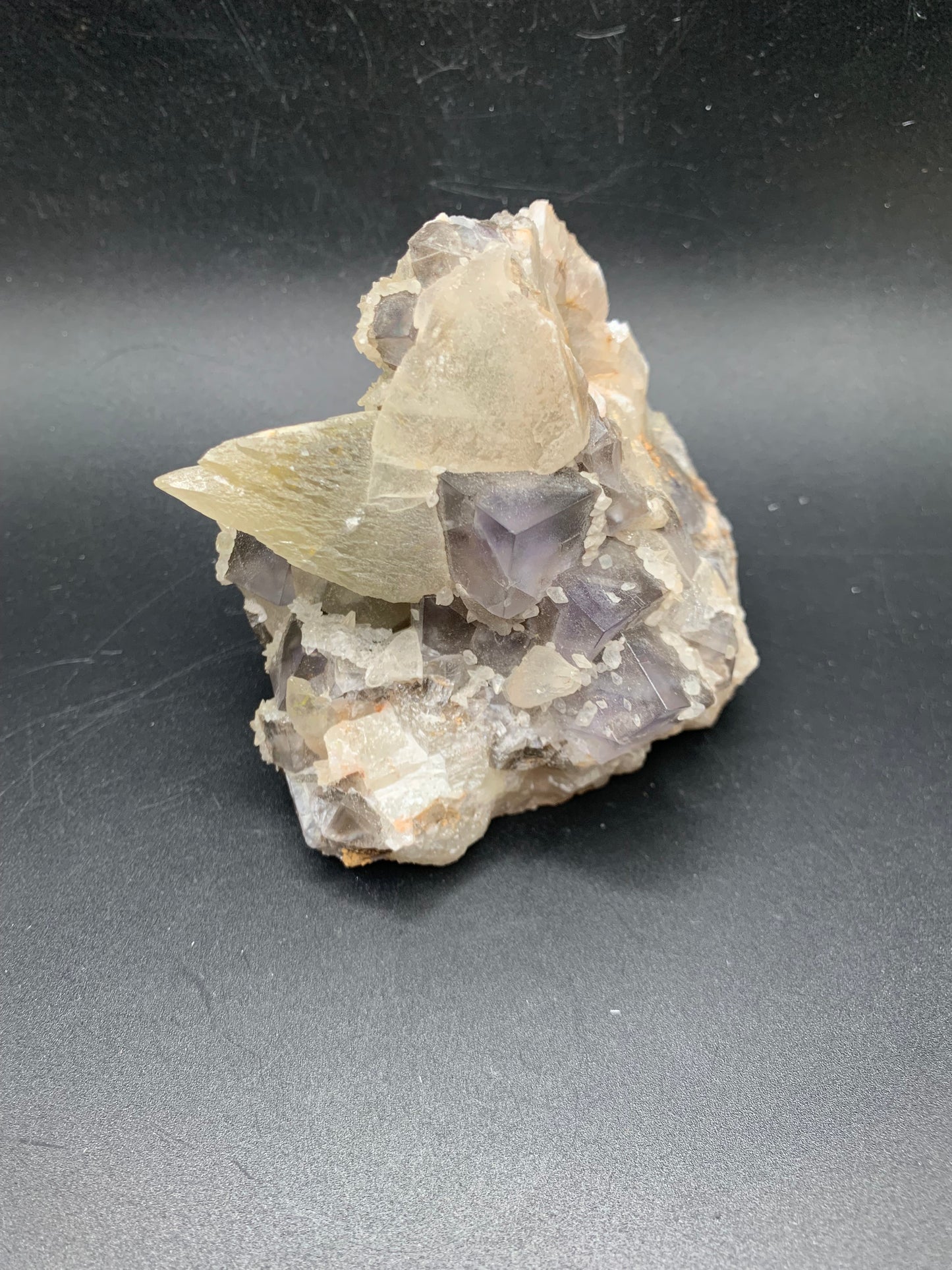 Dreamy Dogtooth Calcite and Fluorite