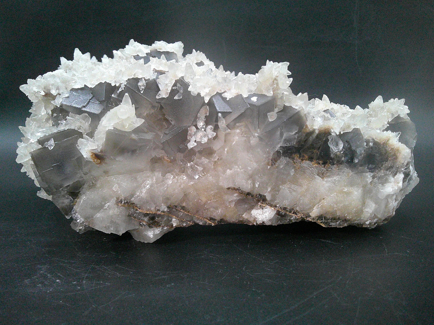 Fluorite with Calcite Glaze