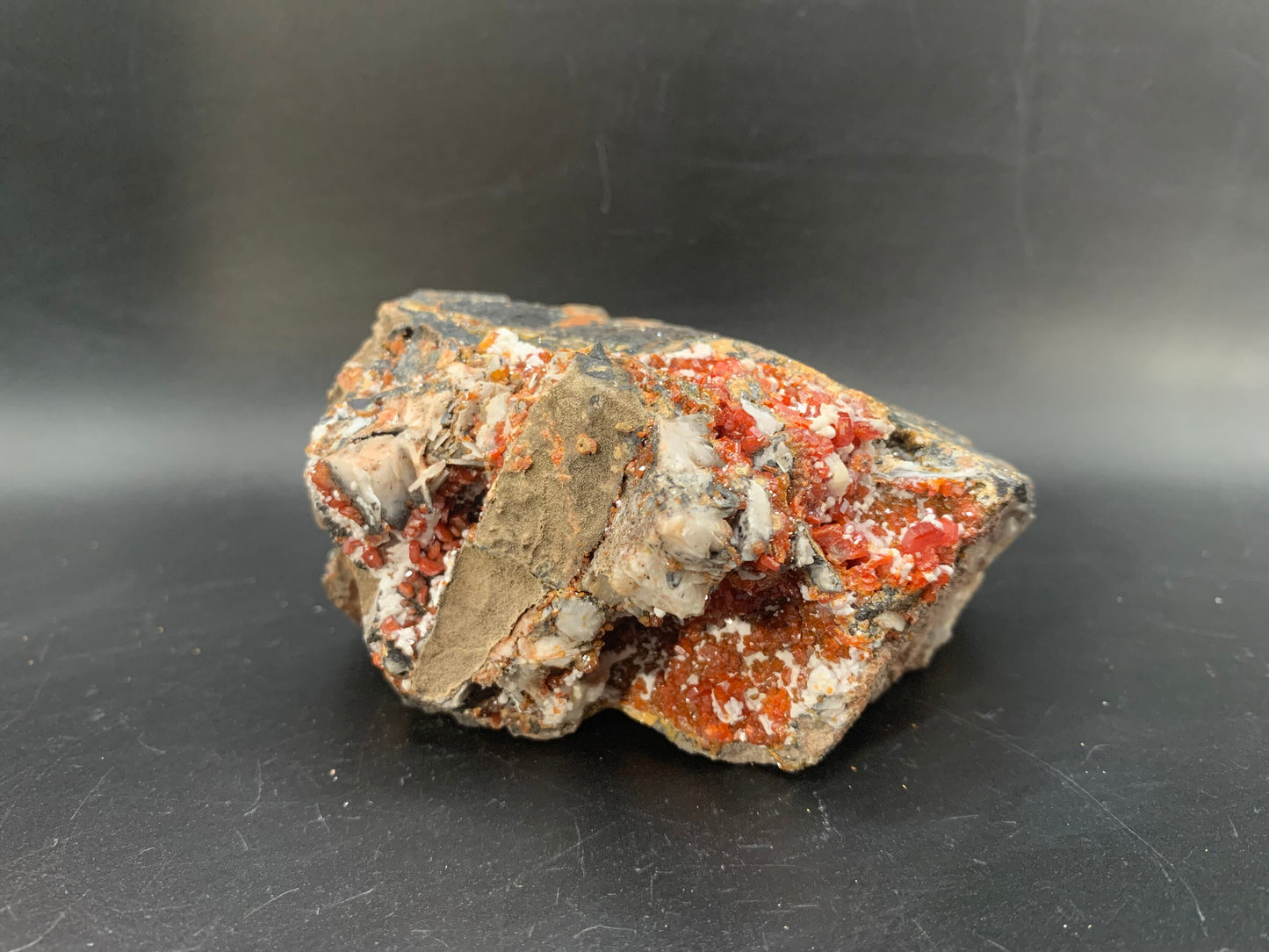 Stunning Vanadinite with Barite