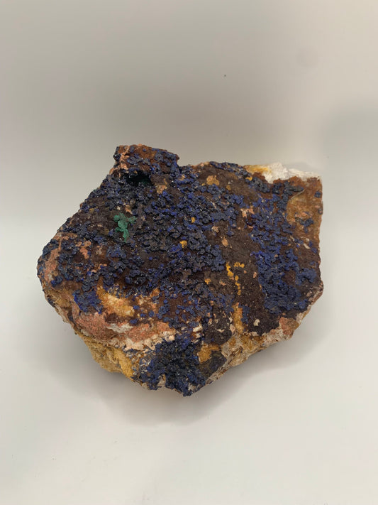 Azurite Matrix with Malachite