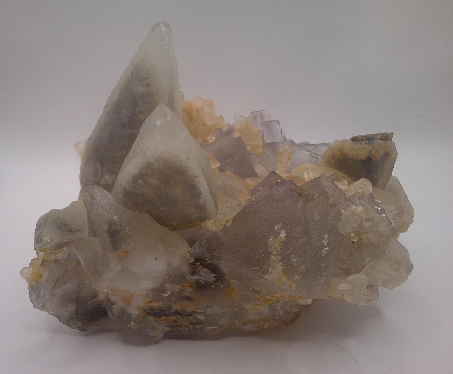 Florescent Fluorite and Dogtooth Calcite