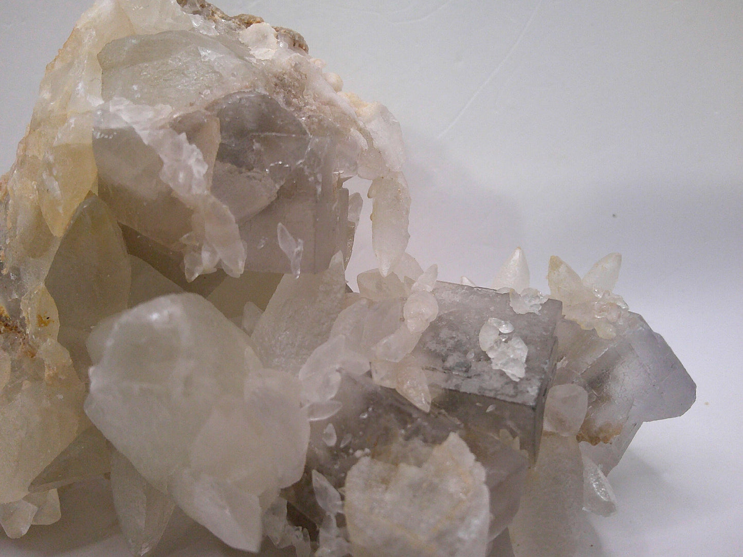 Light Fluorite with Calcite
